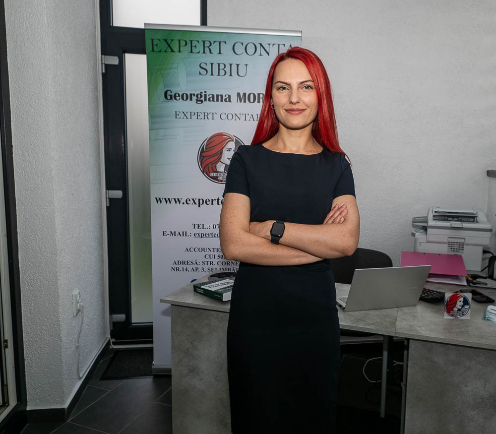 Georgiana Nistor la biroul Expert Conta Sibiu